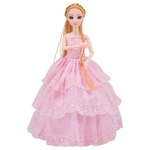 Muñeca princesa estilo Barbie para niñas rosas con estilo