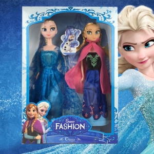 Muñecas Elsa y Anna para niñas en caja