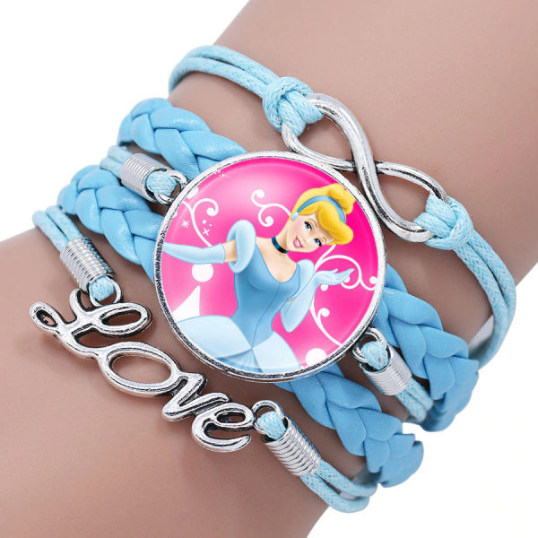Pulsera para niñas de la princesa Disney Cenicienta con fondo blanco
