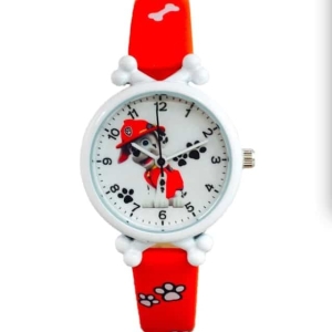 Reloj Chase Patrol para niñas en rojo y blanco