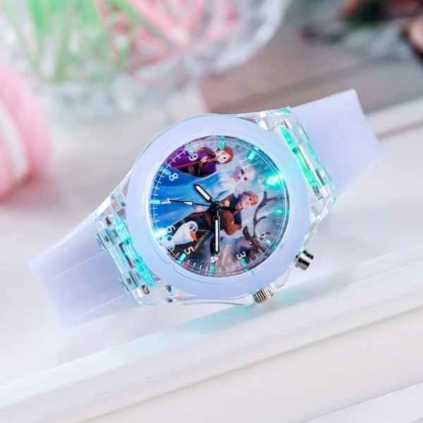 Reloj LED Snow Queen para chicas a la moda