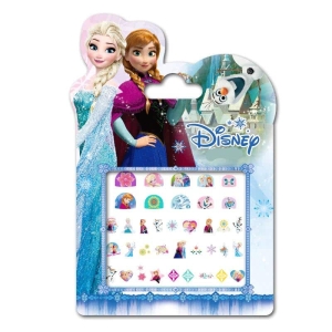 Pegatinas de esmalte de uñas para niñas Snow Queen, diferentes colores y diseños