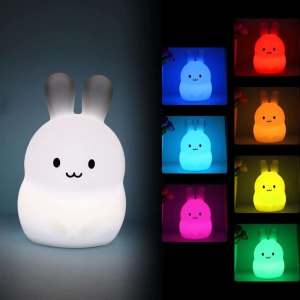 Luz nocturna mini conejo LED para niñas - múltiples opciones