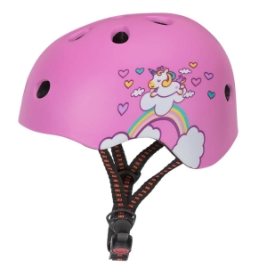 Casco de bicicleta de unicornio rosa para niñas