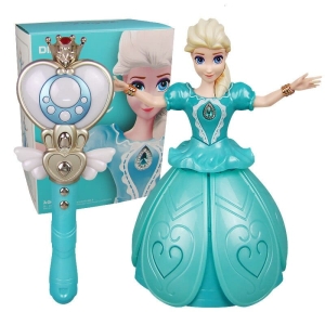 Muñeca musical Elsa Reina de las Nieves con caja