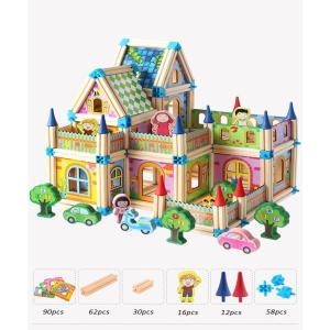 Kit de casa de muñecas en miniatura para niñas modernas