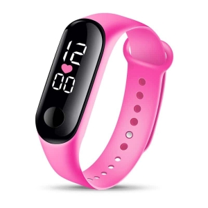 Reloj deportivo rosa para chicas a la moda