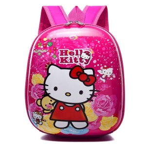 Mochila con estampado de Hello Kitty para niñas rosa de moda