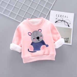 Moderno jersey de panda rosa para niñas
