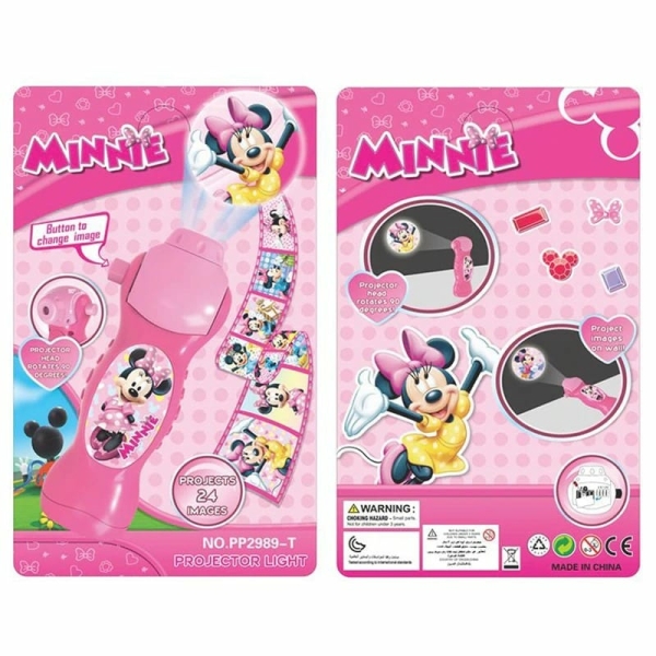 Linterna de proyección Minnie para chicas a la moda con caja