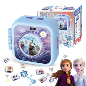 Máquina de hacer pegatinas 3D Snow Queen para niñas. colores azules en una caja