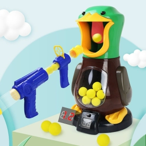 Pato pistola de aire comprimido juguetes de tiro para niñas con fondo verde