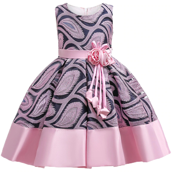 Vestido de princesa sin mangas para niñas a la moda