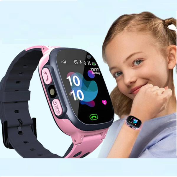 Reloj conectado impermeable con cámara y juegos para niñas. Colores rosas, buena calidad y muy de moda