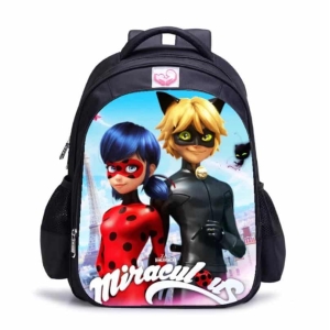 Mochila negra milagrosa para niñas, negra