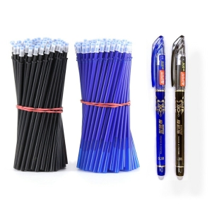 Bolígrafo de tinta borrable y recargable - Paquete de 50 recambios + 2 bolígrafos multicolor