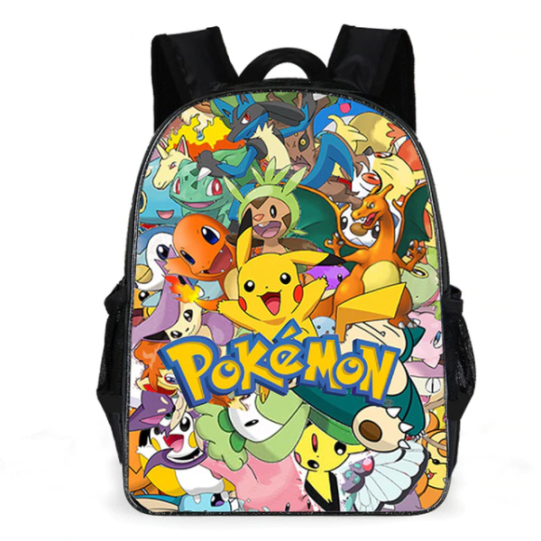 Mochila Pokémon para niñas en negro a la moda