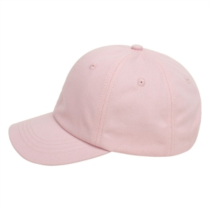 Gorra de béisbol rosa claro sobre fondo blanco