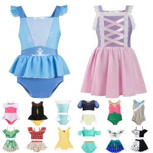 traje de baño de princesa disney para niñas