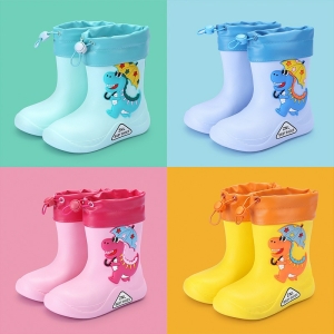 Botas de goma antideslizantes para niñas en varios colores