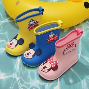Botas de goma ligeras de Mickey y Minnie Mouse para niñas en varios colores