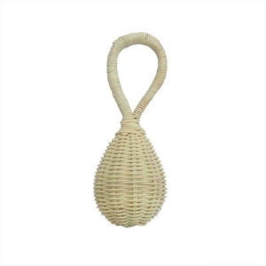 Campana de bebé de ratán blanco