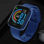 Reloj de pulsera conectado de alto rendimiento para chicas azules a la moda