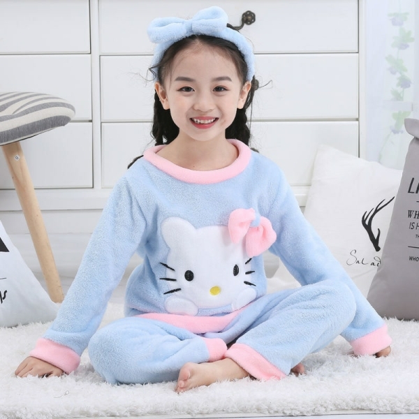 Hello Kitty pijama de invierno de forro polar para niñas 65492 cw3iha