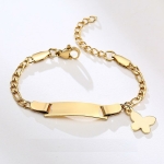 Pulsera de oro con detalle de mariposa