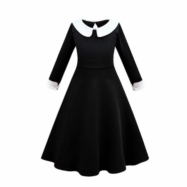 94348-nywr8i.jpg Vestido negro de manga larga con cuello blanco de Mercredi Adams